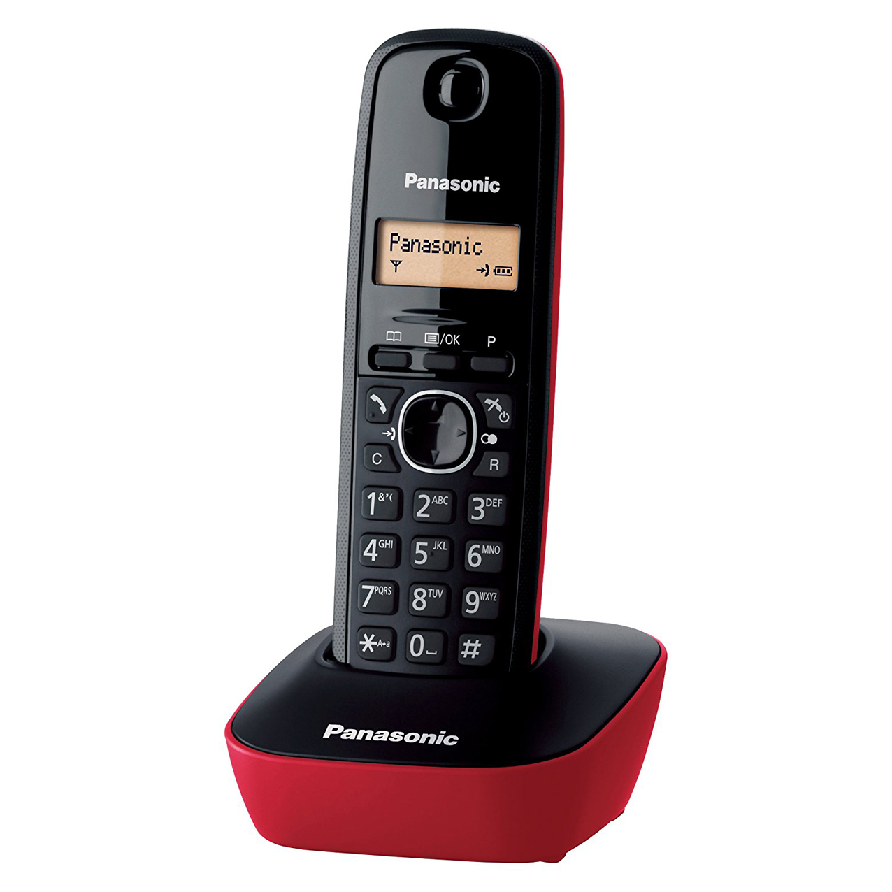 گوشی تلفن بی‌سیم پاناسونیک مدل KX-TG1611SPH قرمز