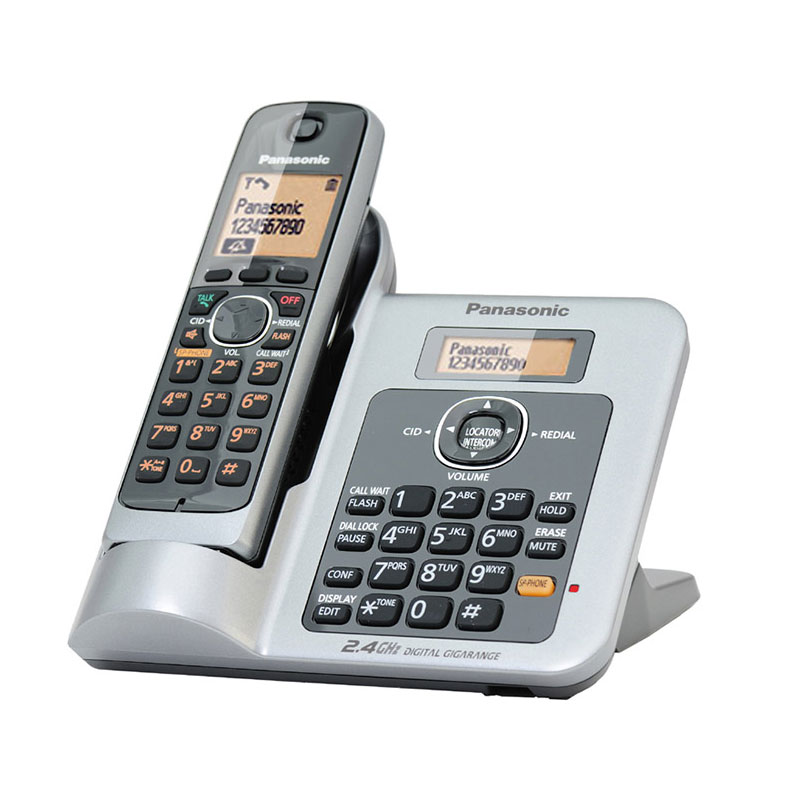 گوشی تلفن بی‌سیم پاناسونیک مدل Panasonic-KX-TG3811BX | نقره ای