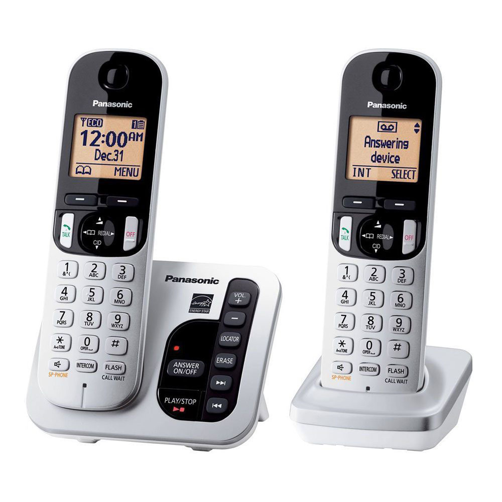گوشی تلفن بی‌سیم پاناسونیک مدل Panasonic-KX-TGC222 سفید