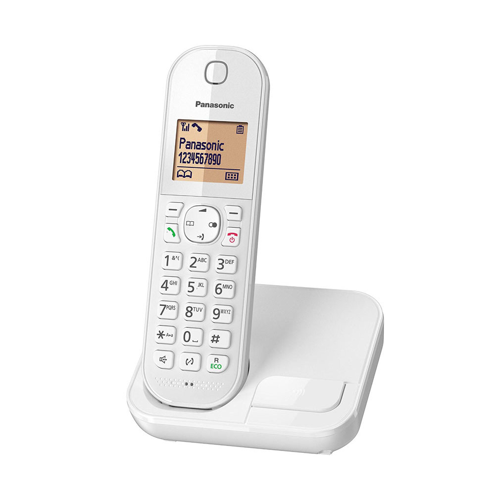 گوشی تلفن بی‌سیم پاناسونیک مدل Panasonic-KX-TGC410 | سفید