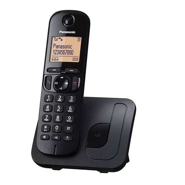 گوشی تلفن بی‌سیم پاناسونیک مدل Panasonic-KX-TGC210 | مشکی