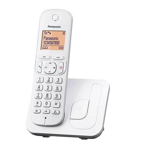 گوشی تلفن بی‌سیم پاناسونیک مدل Panasonic-KX-TGC210 | سفید