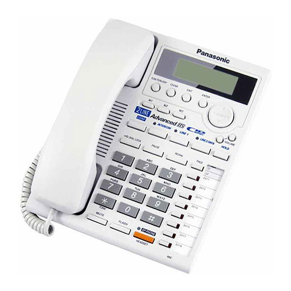 گوشی تلفن رومیزی پاناسونیک مدل Panasonic-KX-TS3282 | سفید