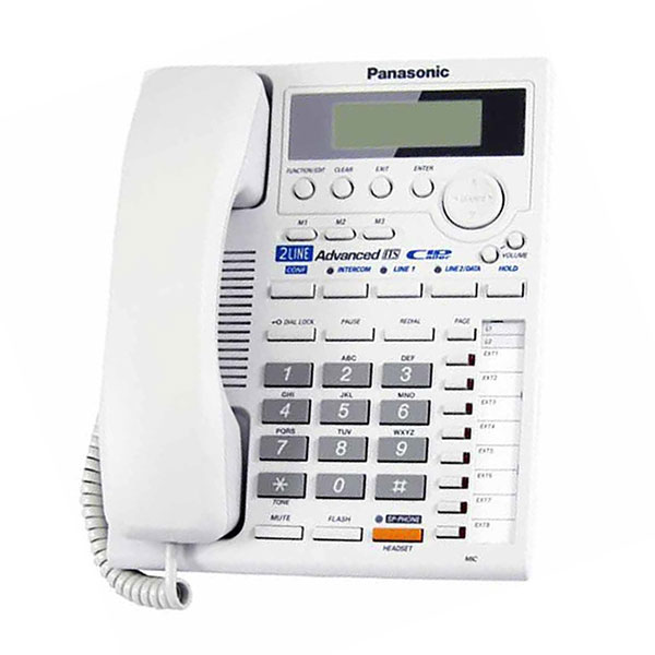گوشی تلفن رومیزی پاناسونیک مدل Panasonic-KX-TS3282 | سفید