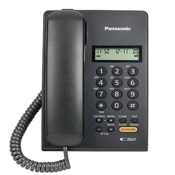 گوشی تلفن رومیزی پاناسونیک مدل Panasonic-KX-TSC62 | مشکی